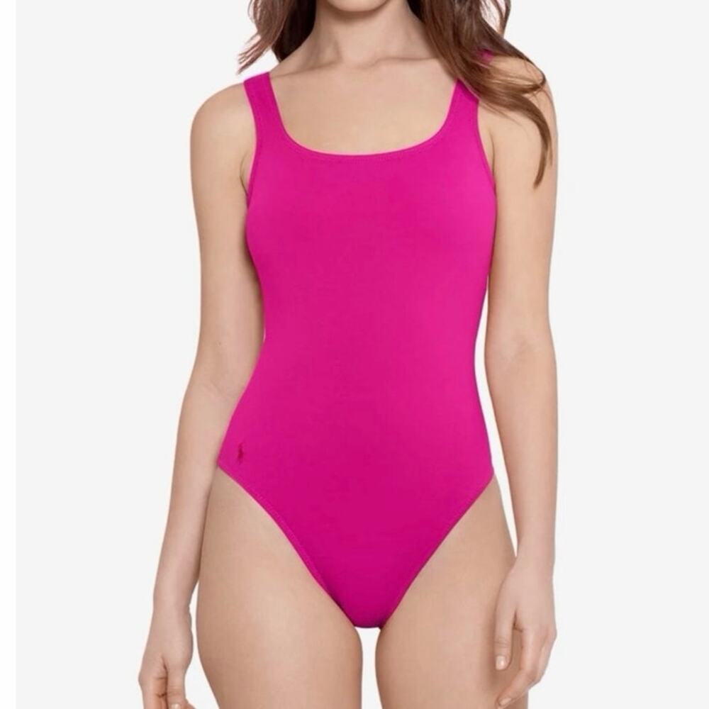 Polo Ralph Lauren Women's Martinique One Piece
Swimsuit hot pink size medium
